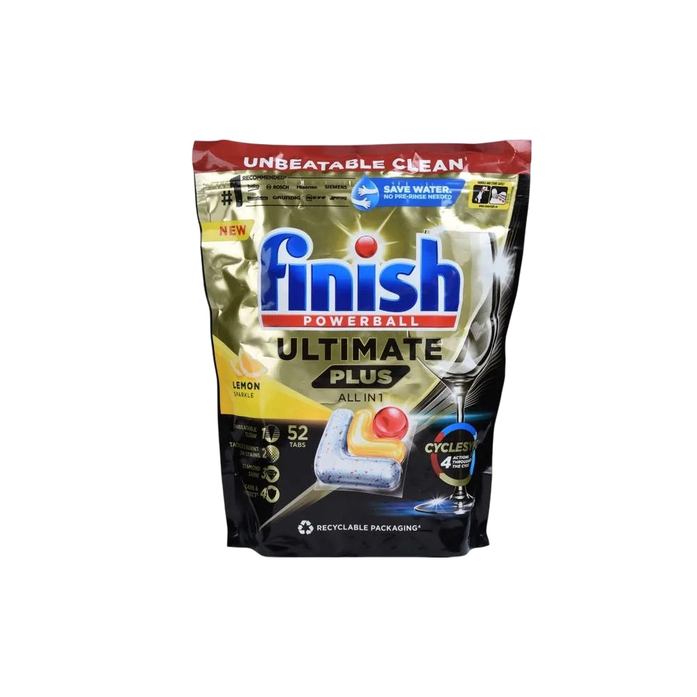 Ultimate Plus All In One Dishwasher Tablets - Lemon