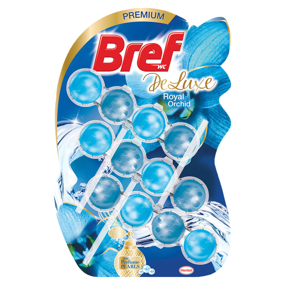 Bref | Deluxe 3x50g Toilet Bowl Cleaning Ball (Royal Orchid)