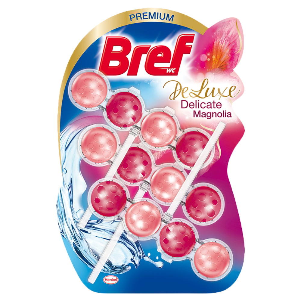 Bref | Deluxe 3x50g Toilet Bowl Cleaning Ball (Delicate Magnolia)