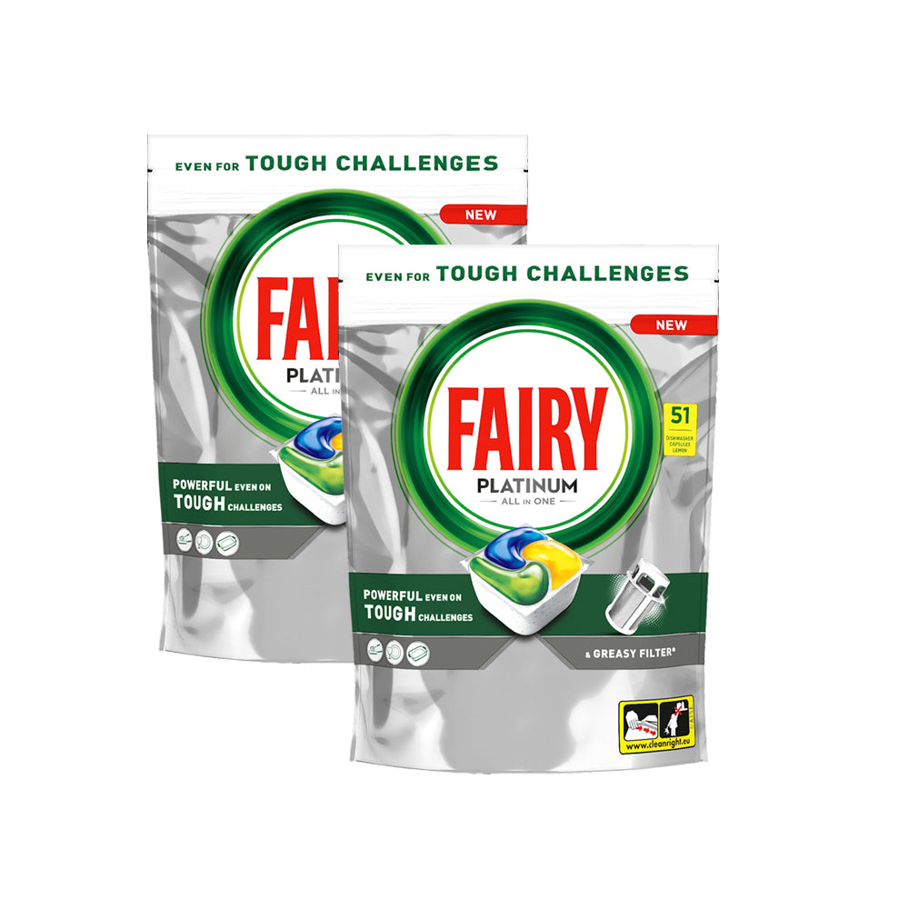 Platinum All in One Dishwasher Capsules (Lemon)