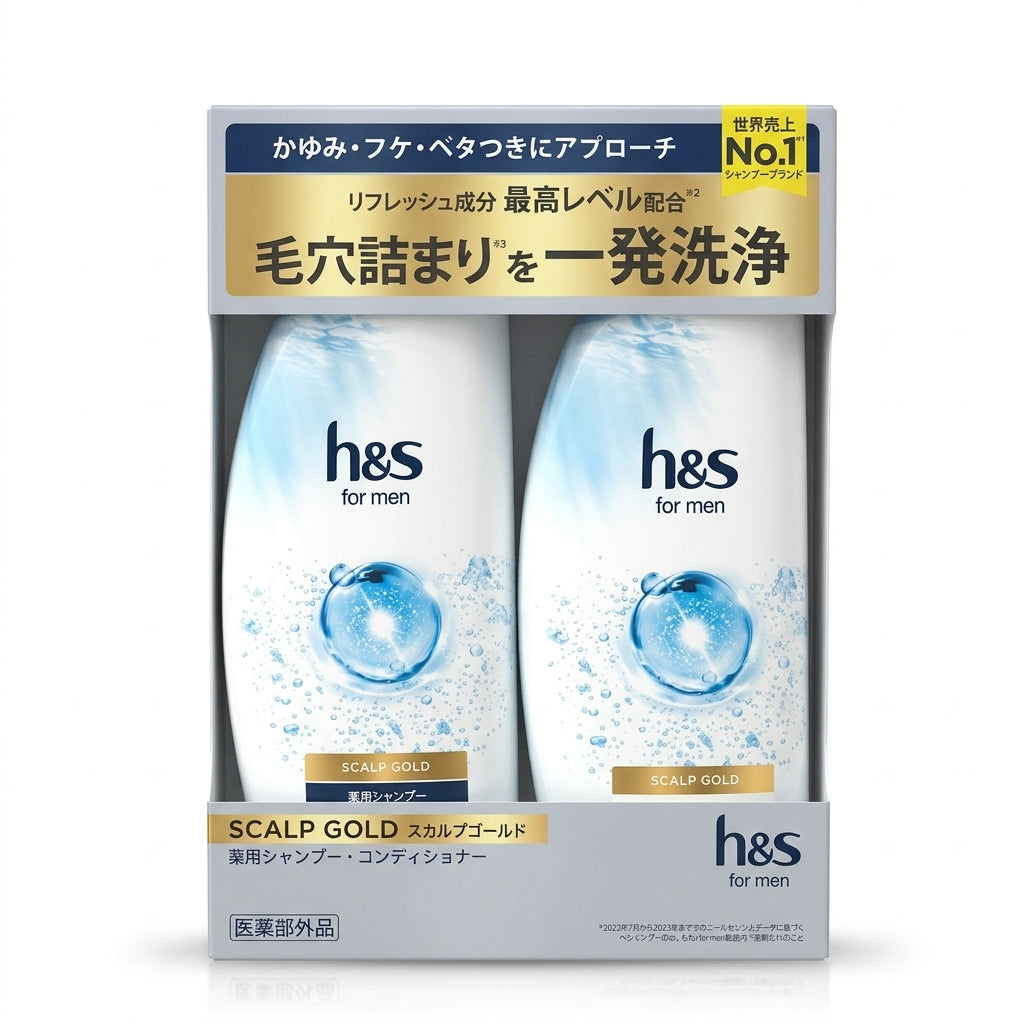 5-in-1 Medicated Scalp Gold Shampoo and Conditioner