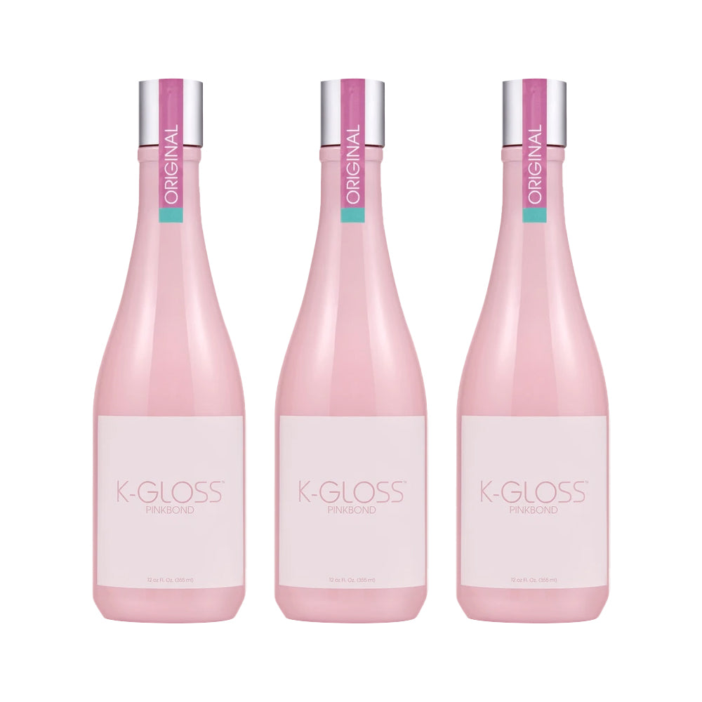 K Gloss | Pinkbond Treatment | Keratin Bond Transformation 3 in a bundle