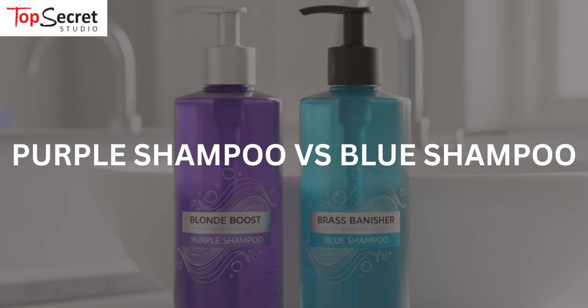 purple shampoo and blue shampoo comparison 
