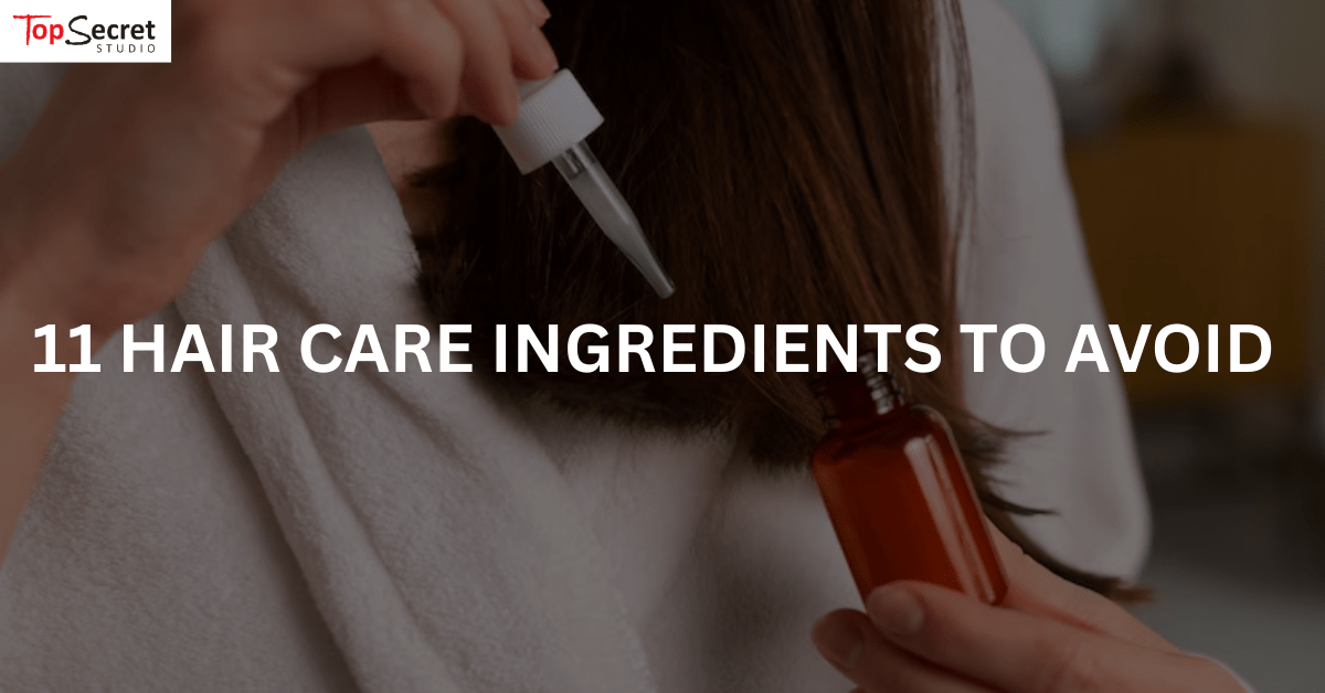 Woman using a natural hair ingredient because of sensitive scalp.