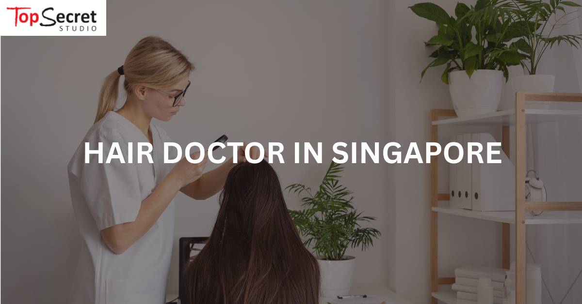 hair specialist doctor treating a singaporean woman