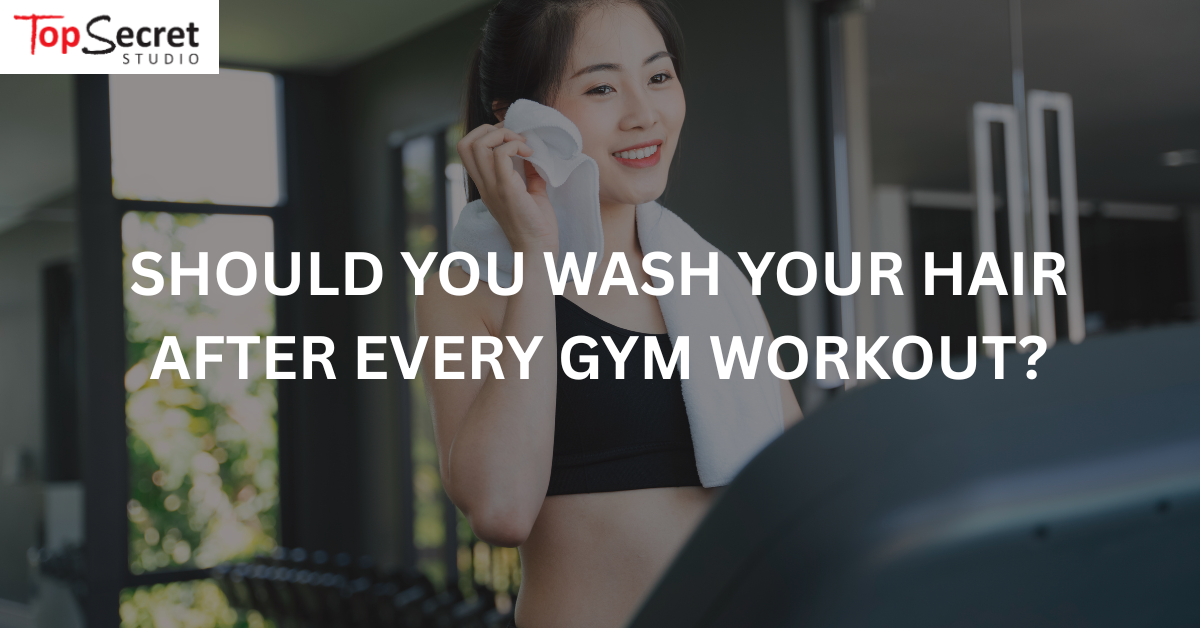 asian woman wiping sweat after gym workout