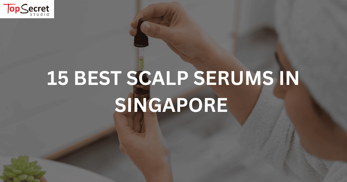 woman preparing scalp serum for her hair
