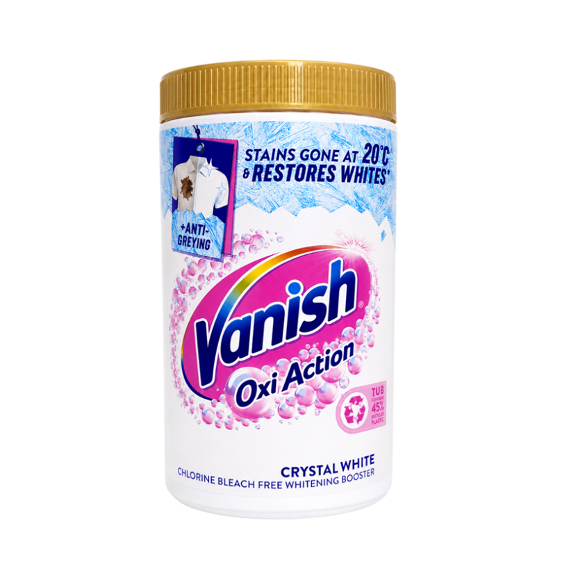 Gold Oxi Action Fabric Stain Remover Powder - Crystal White