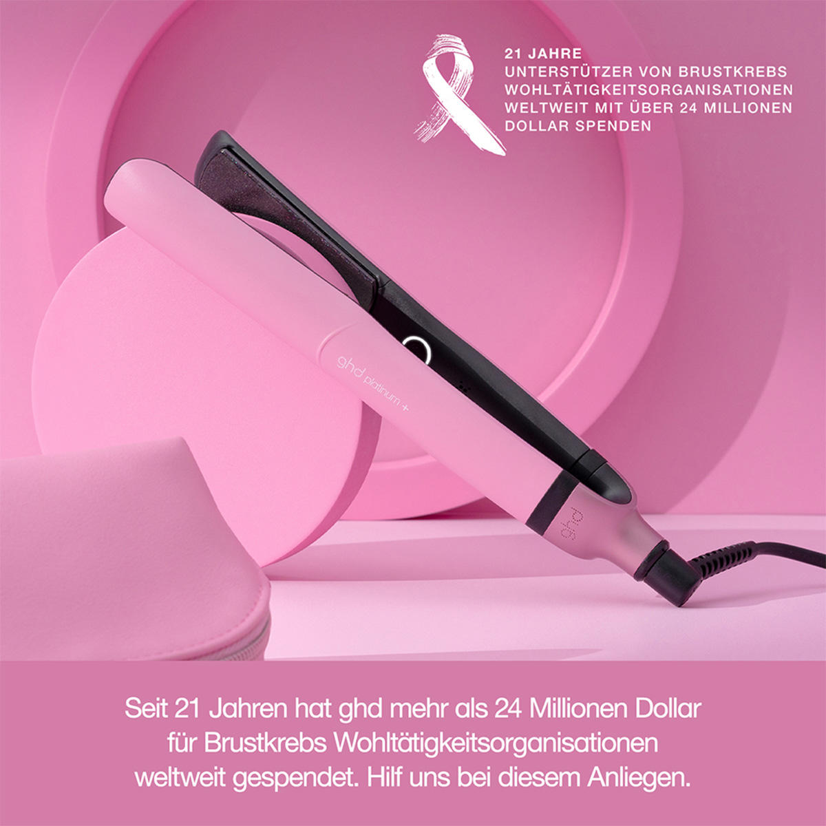 ghd | Platinum+ Hair Straightener - Fondant Pink (Limited Edition) 4