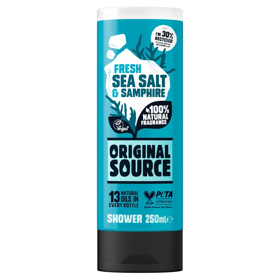 Natural Fragrance Vegan Paraben Free Shower Gel - Sea Salt & Samphire