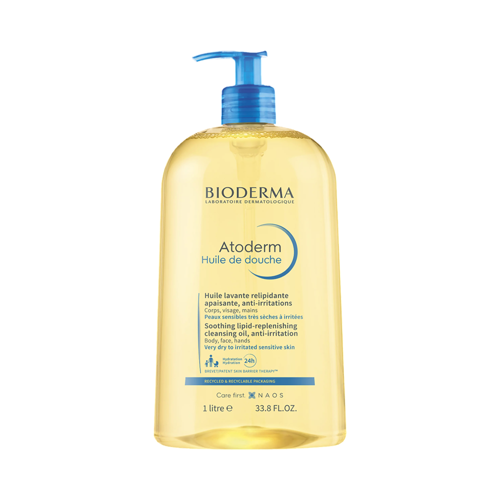 Atoderm Huile De Douche | Anti-Irritation Face & Body Cleansing Shower Oil