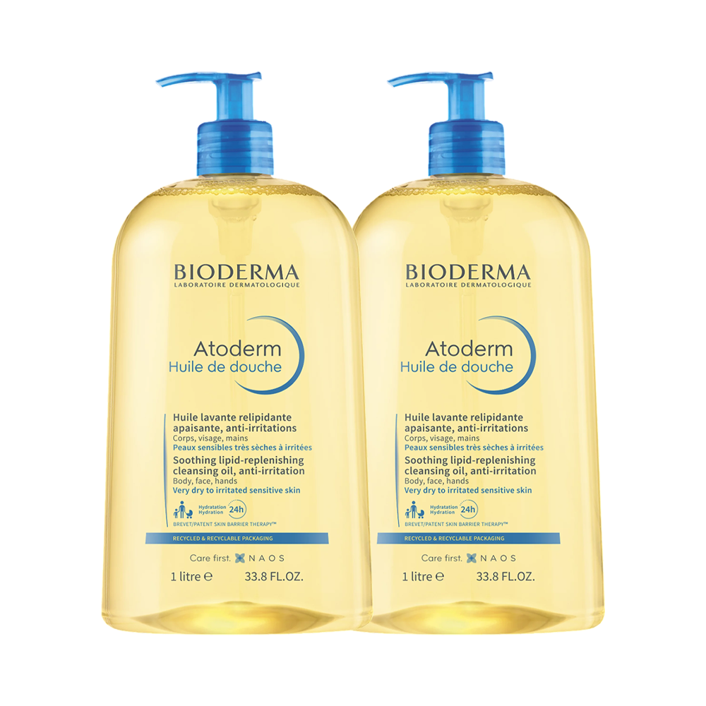 Atoderm Huile De Douche | Anti-Irritation Face & Body Cleansing Shower Oil