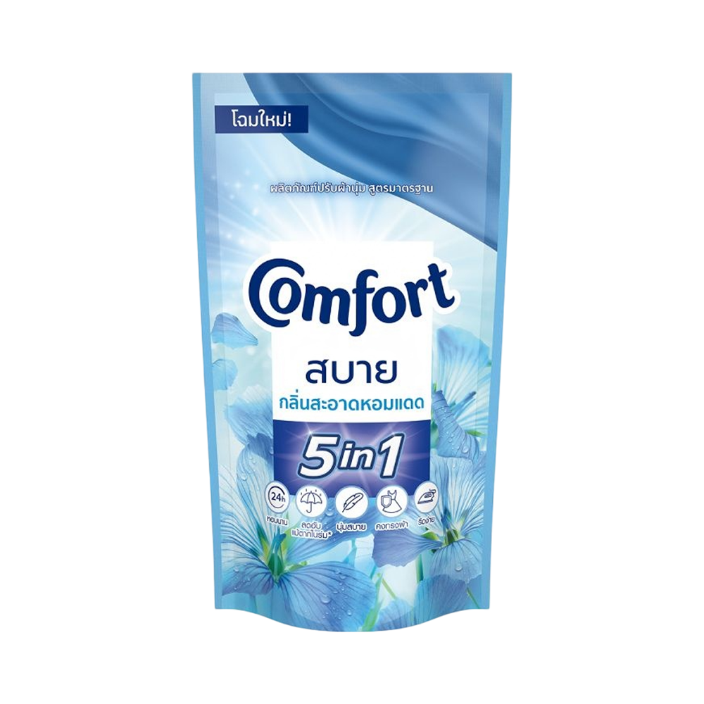 5 in 1 Fabric Softener 500ml (pouches) - Blue (Sunny Scent)