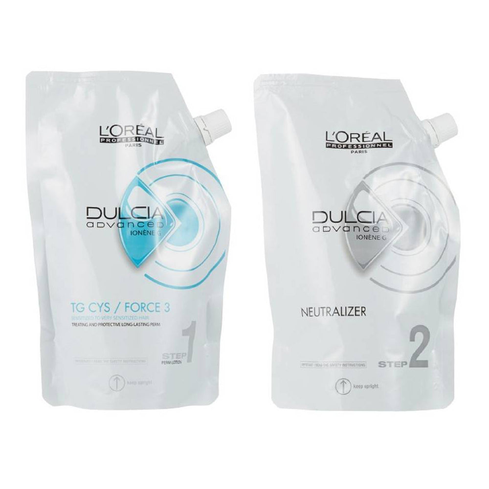 Dulcia Advanced Perm Lotion Set 400ml TG CYS (Medium): Colored / Sensitized Hair