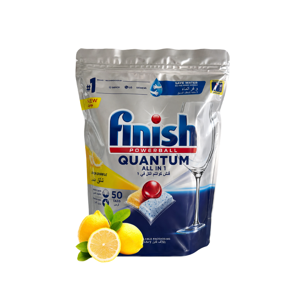 Quantum All In One Dishwasher Tablets - Lemon