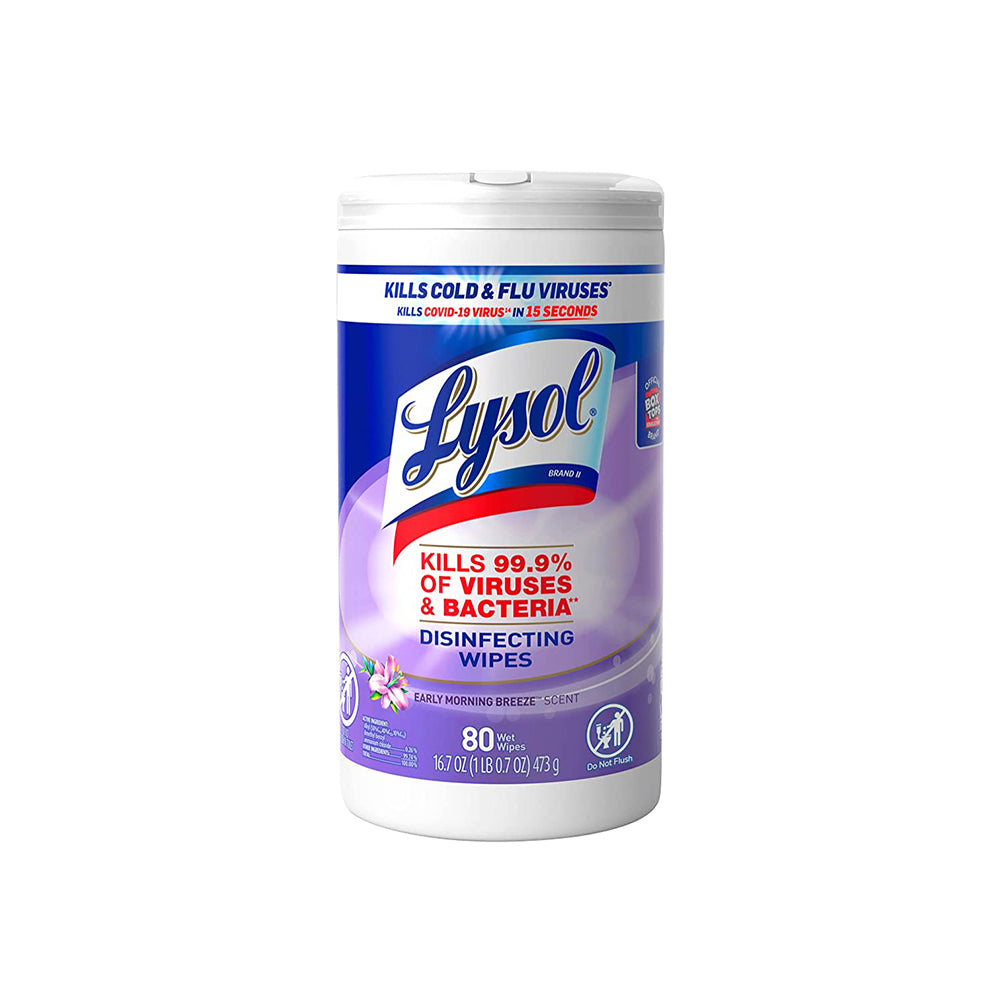 Lysol | Disinfecting Wipes - Early Morning Breeze 80 Sheets