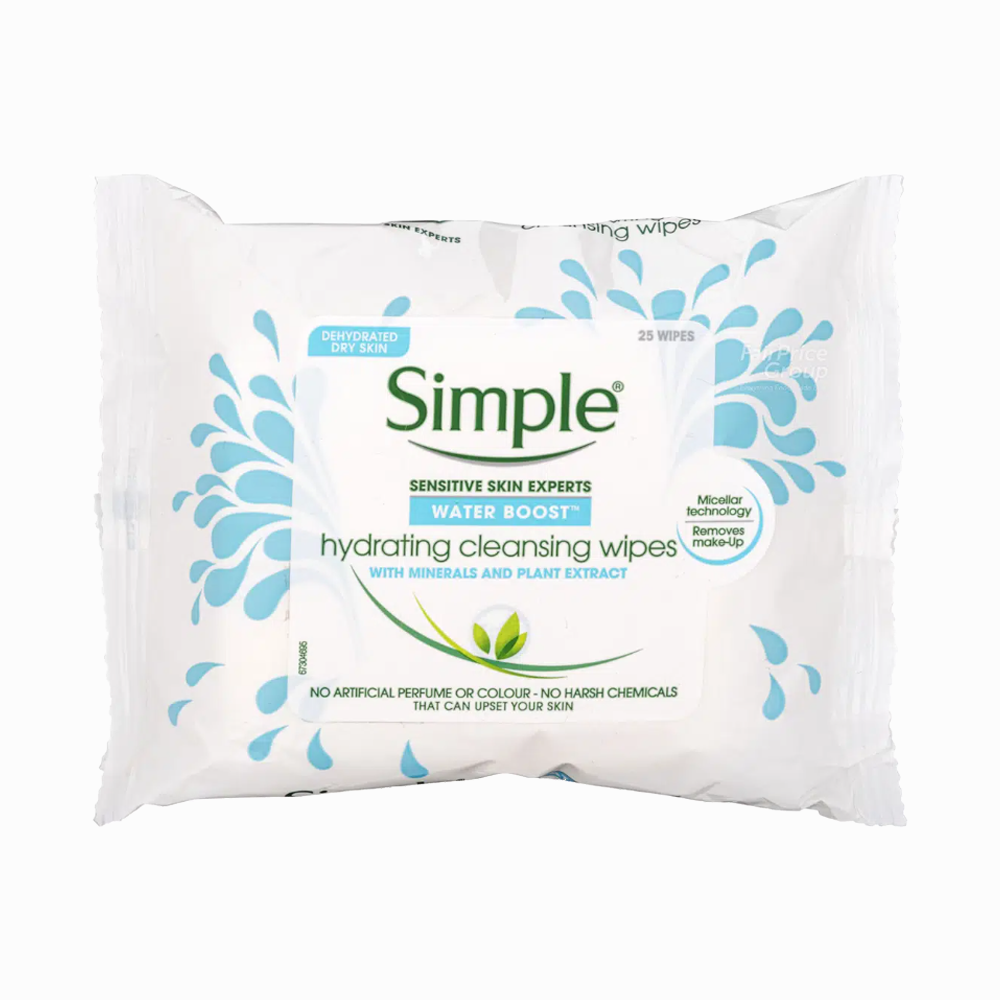 Water Boost Hydrating Cleansing Facial Wipes 25 Wipes
