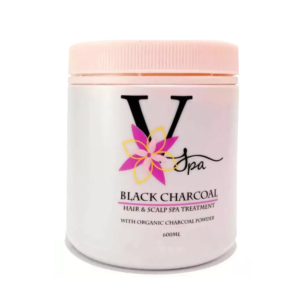 V Spa | Black Charcoal Hair & Scalp Spa Treatment (BUY 2 with SPECIAL PRICE) 600ml